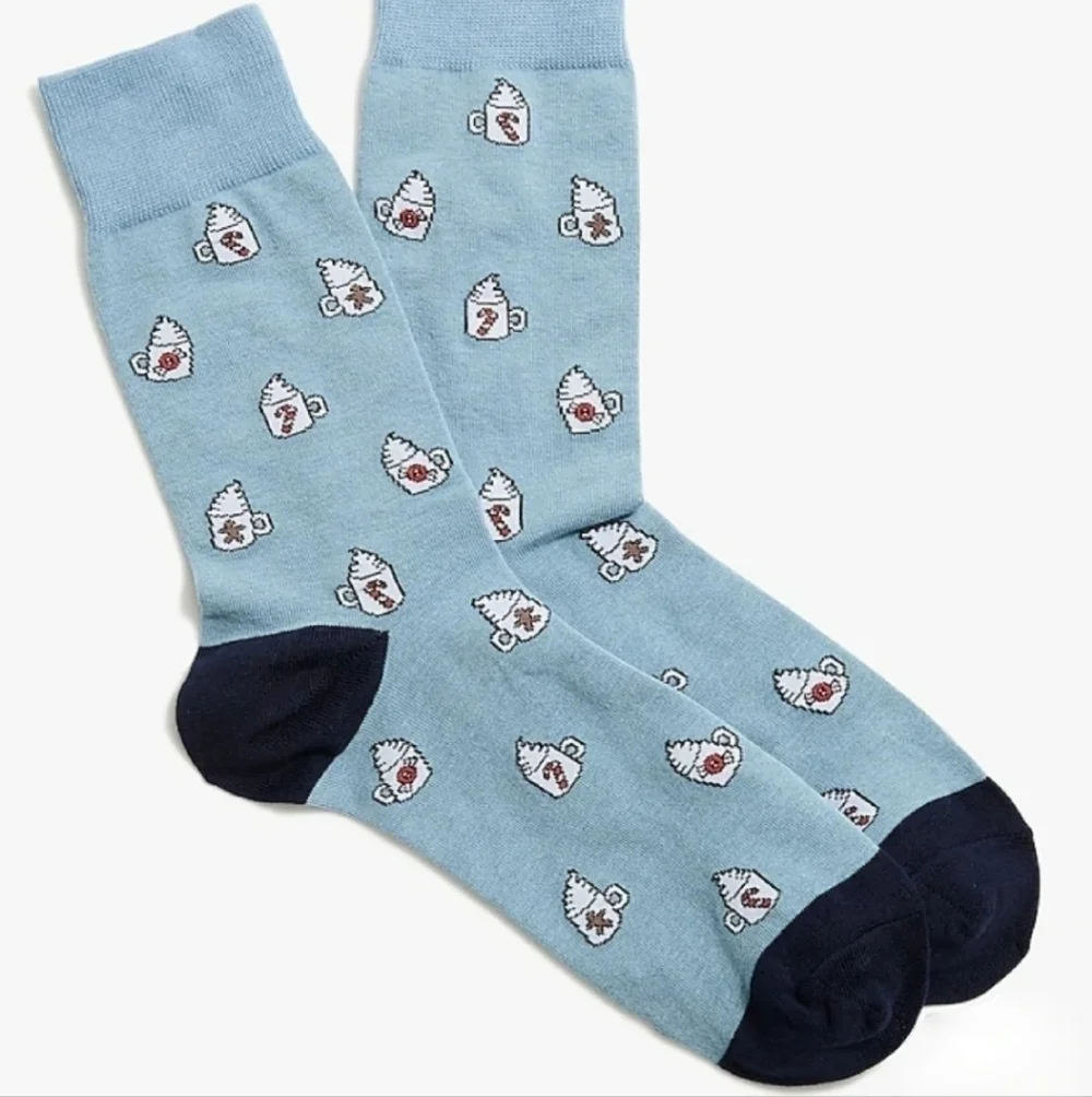 J Crew Hot chocolate Crew socks
